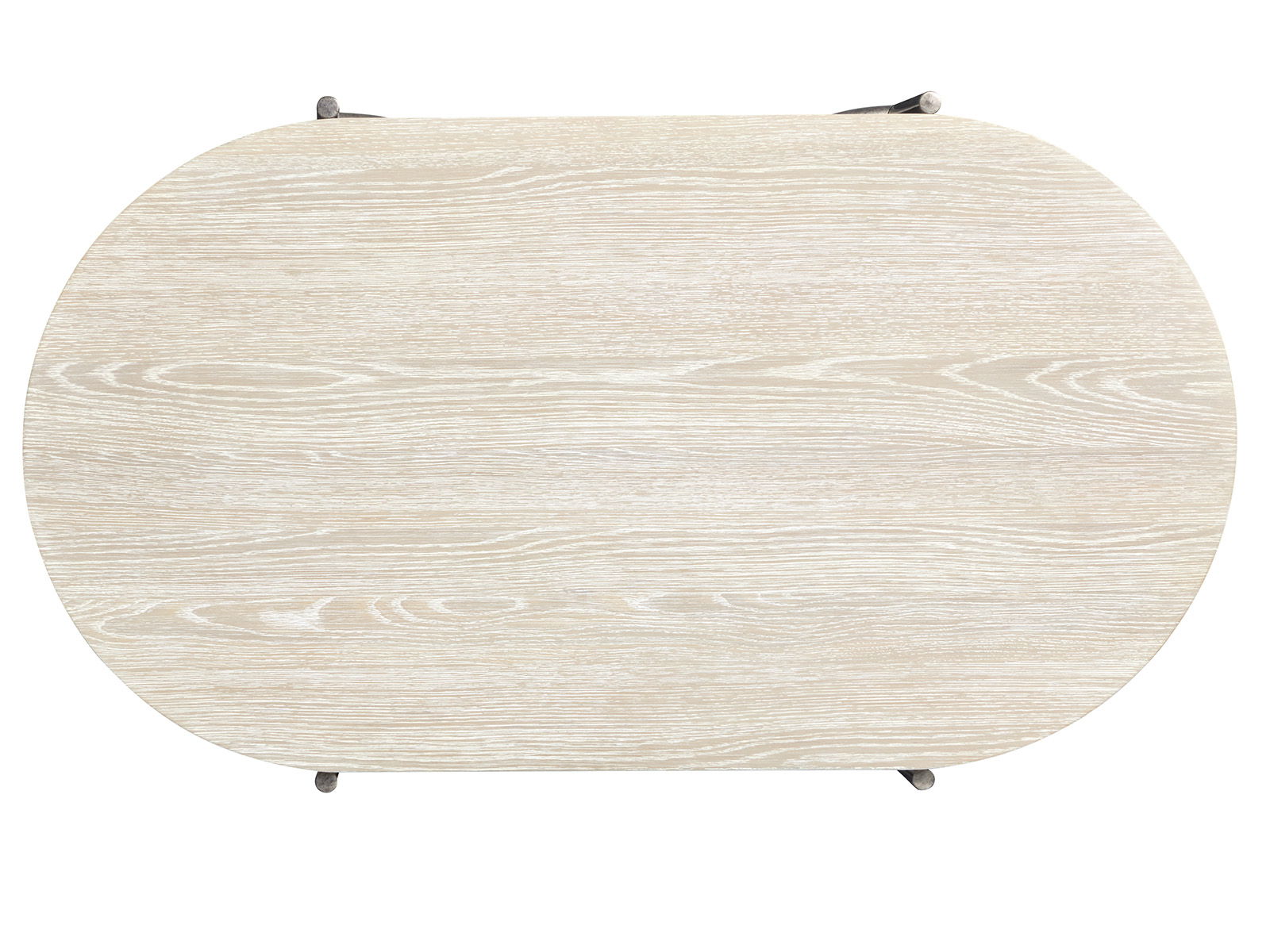 Jennings - Oval Cocktail Table With Two Ottomans - Edgecomb Gray And Weathered Antique Nickel