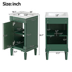 French Style Bathroom Cabinet With Sink, Adjustable Shelf