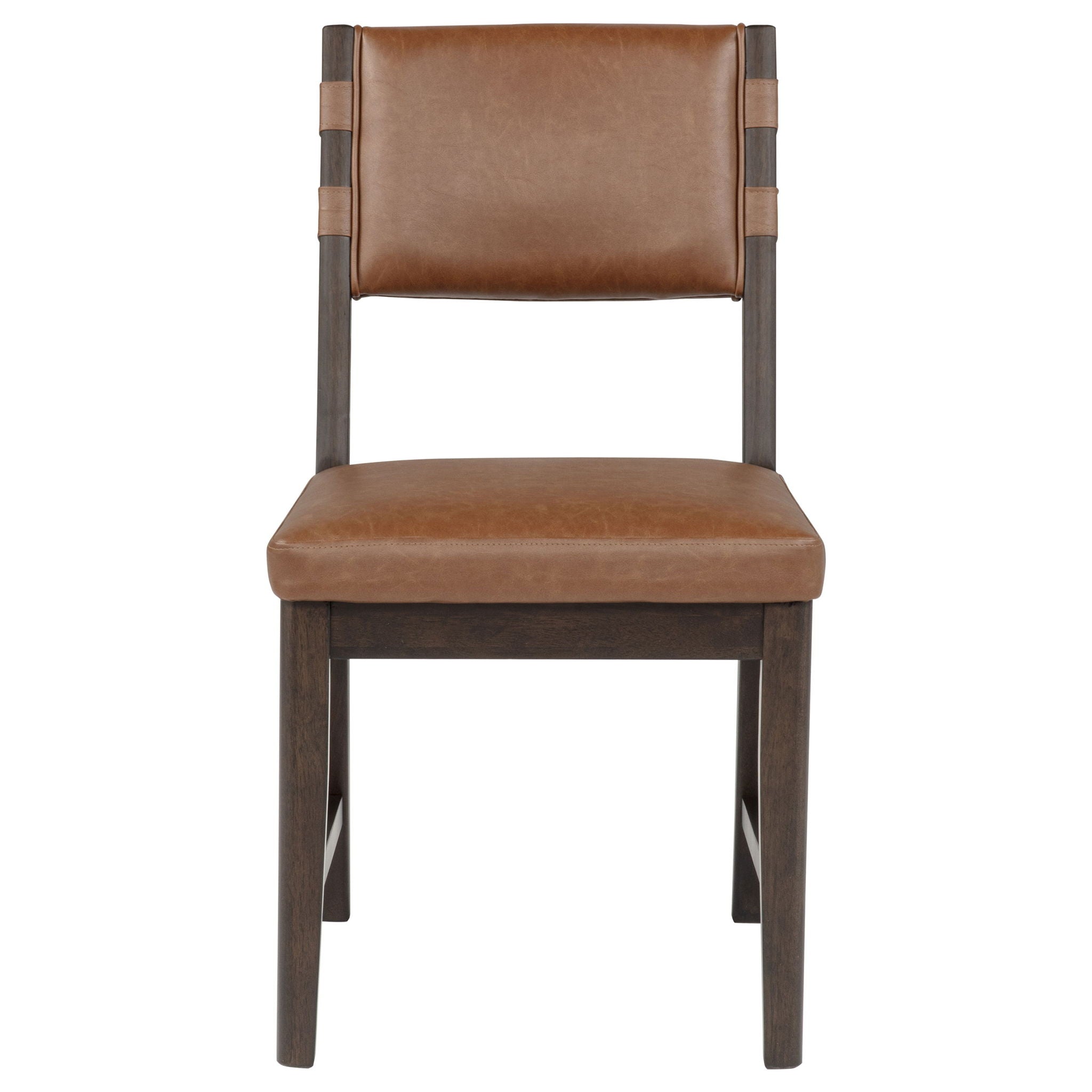 Tegan Faux Leather Upholstered Dining Side Chair Cognac (Set of 2)