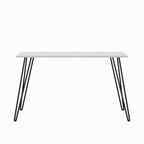 Writing Desk With Hairpin Legs For Study Or Work - White Oak