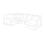 Melody - Contemporary Design Sectional Sofa