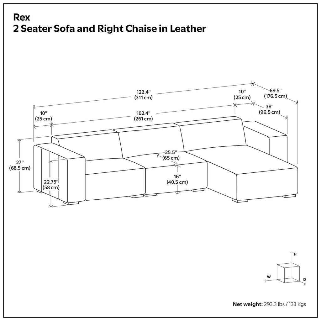 Rex - Handcrafted Sectional Sofa