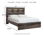 Drystan - Panel Bookcase Bed