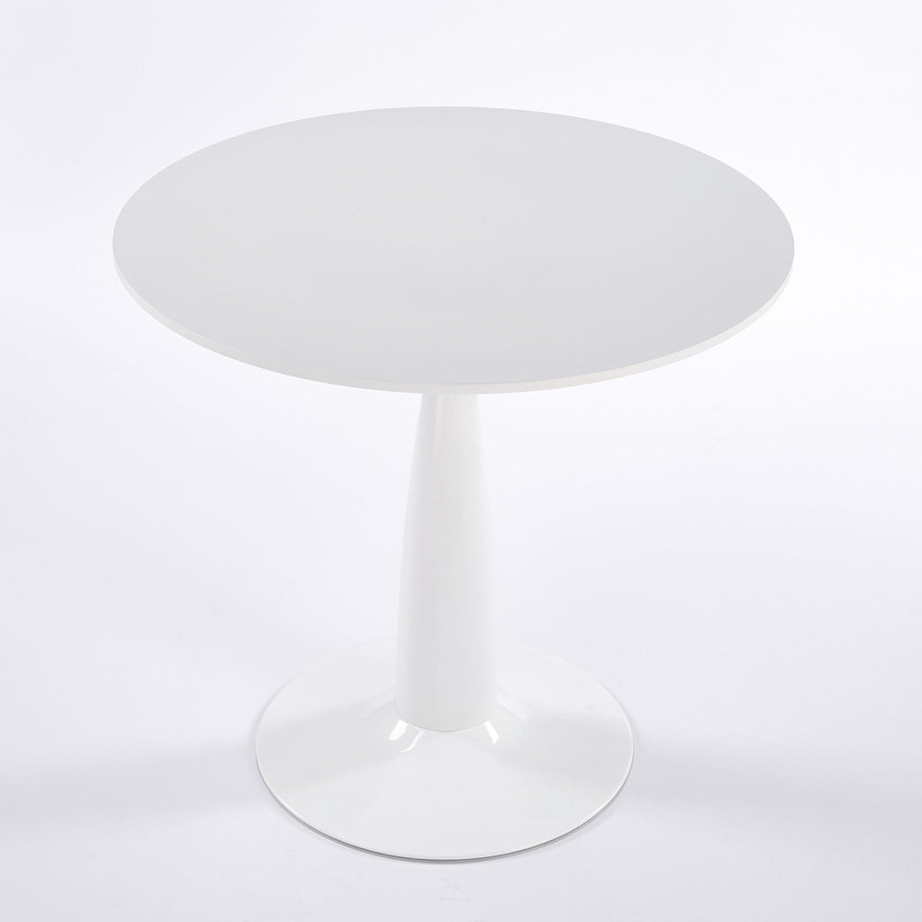 Pedestal Table, Round For Kitchen - White