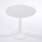 Pedestal Table, Round For Kitchen - White