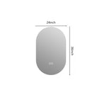 Smart Wall Mounted LED Touch Screen Mirror With Anti-Fog Function And Adjustable Lighting