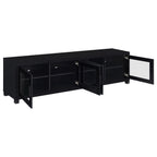 Sachin 4-door Engineered Wood 79-inch TV Stand Black