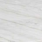 Zaidee - Coffee Table With Marble - Marble Top & Nickel
