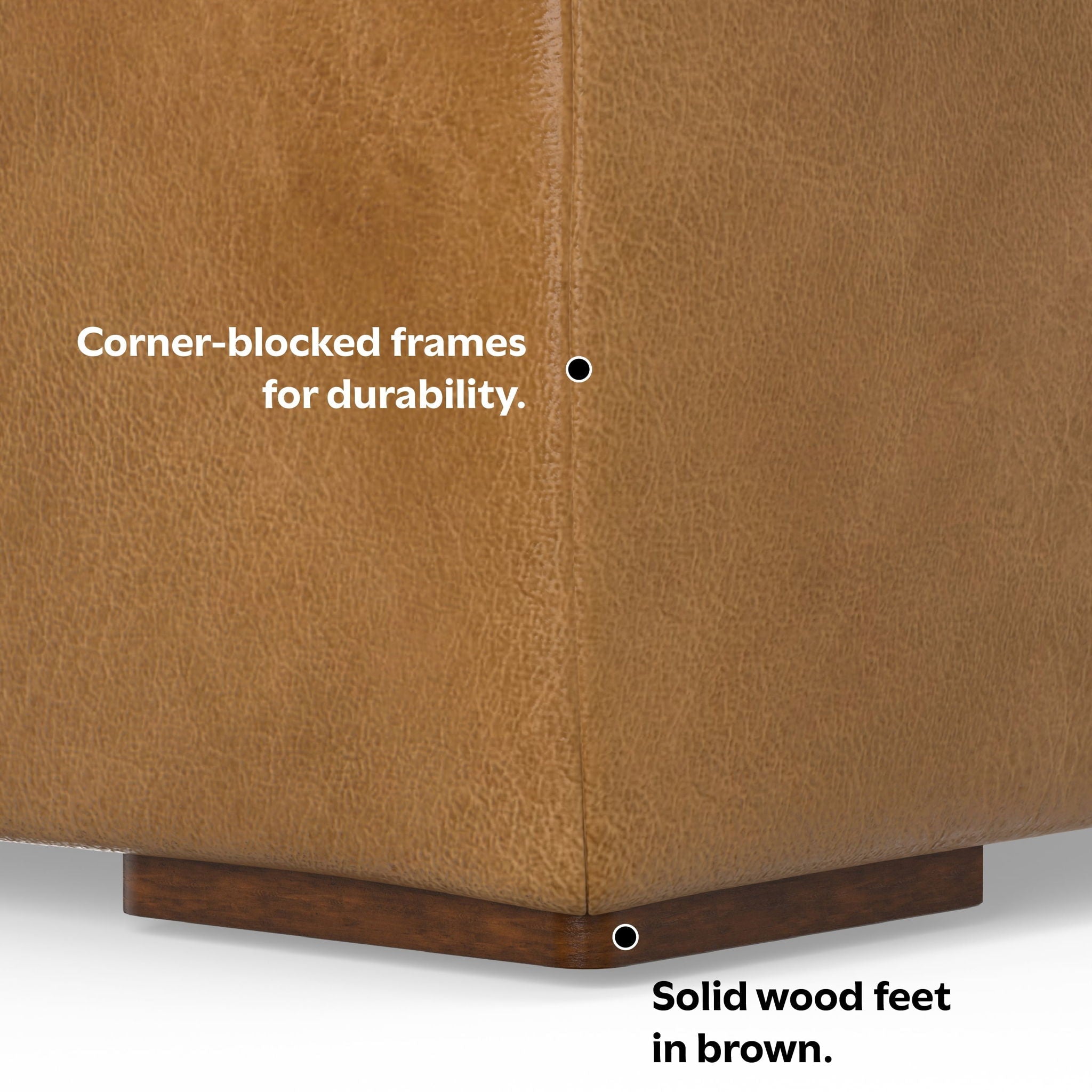 Rex - Handcrafted Sectional Sofa And Ottoman