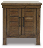 Moriville - Rectangular End Table - Grayish Brown
