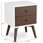 Caroline - Mid-Century Modern Style Night Stand 2 Drawer