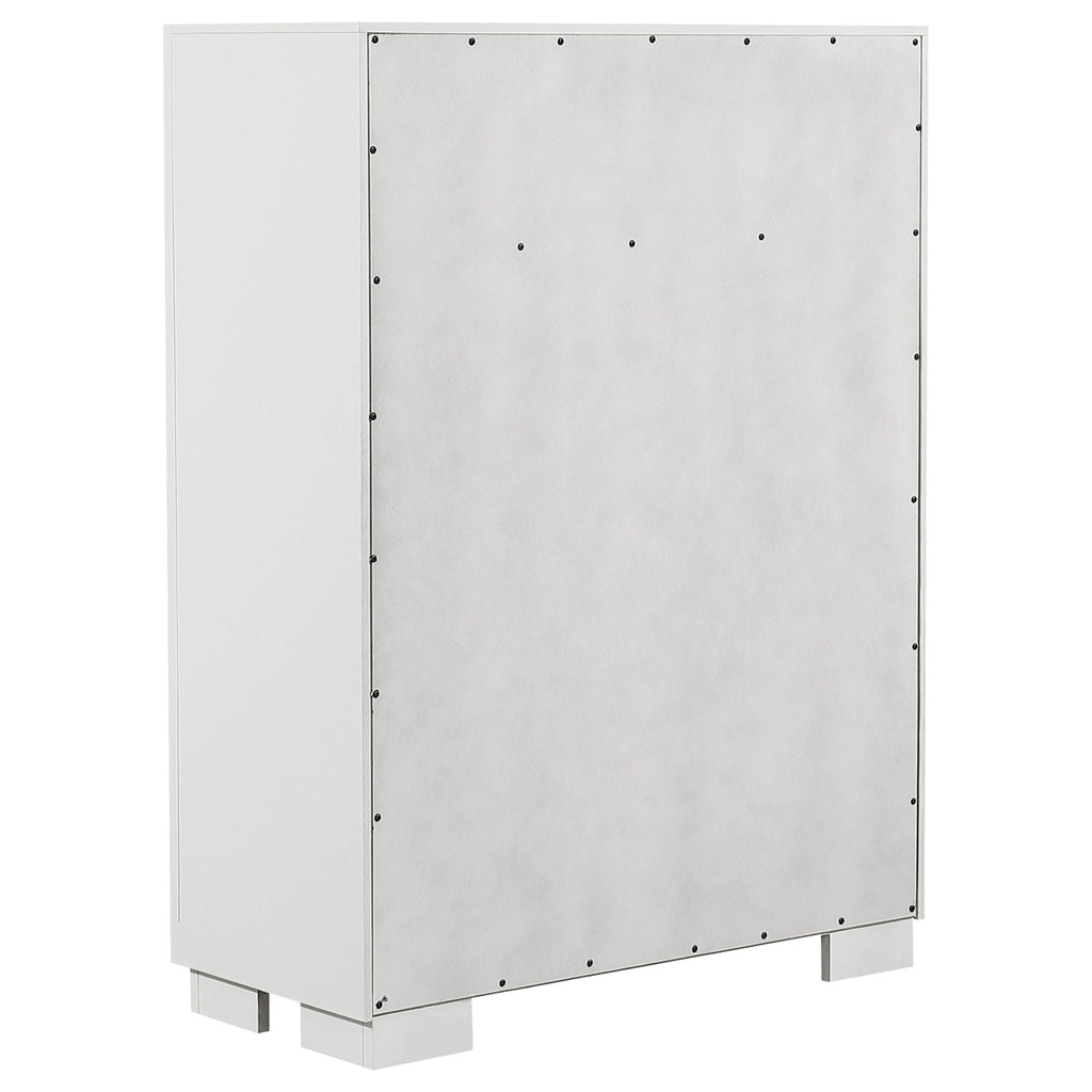 Jessica 5-drawer Bedroom Chest Snow White
