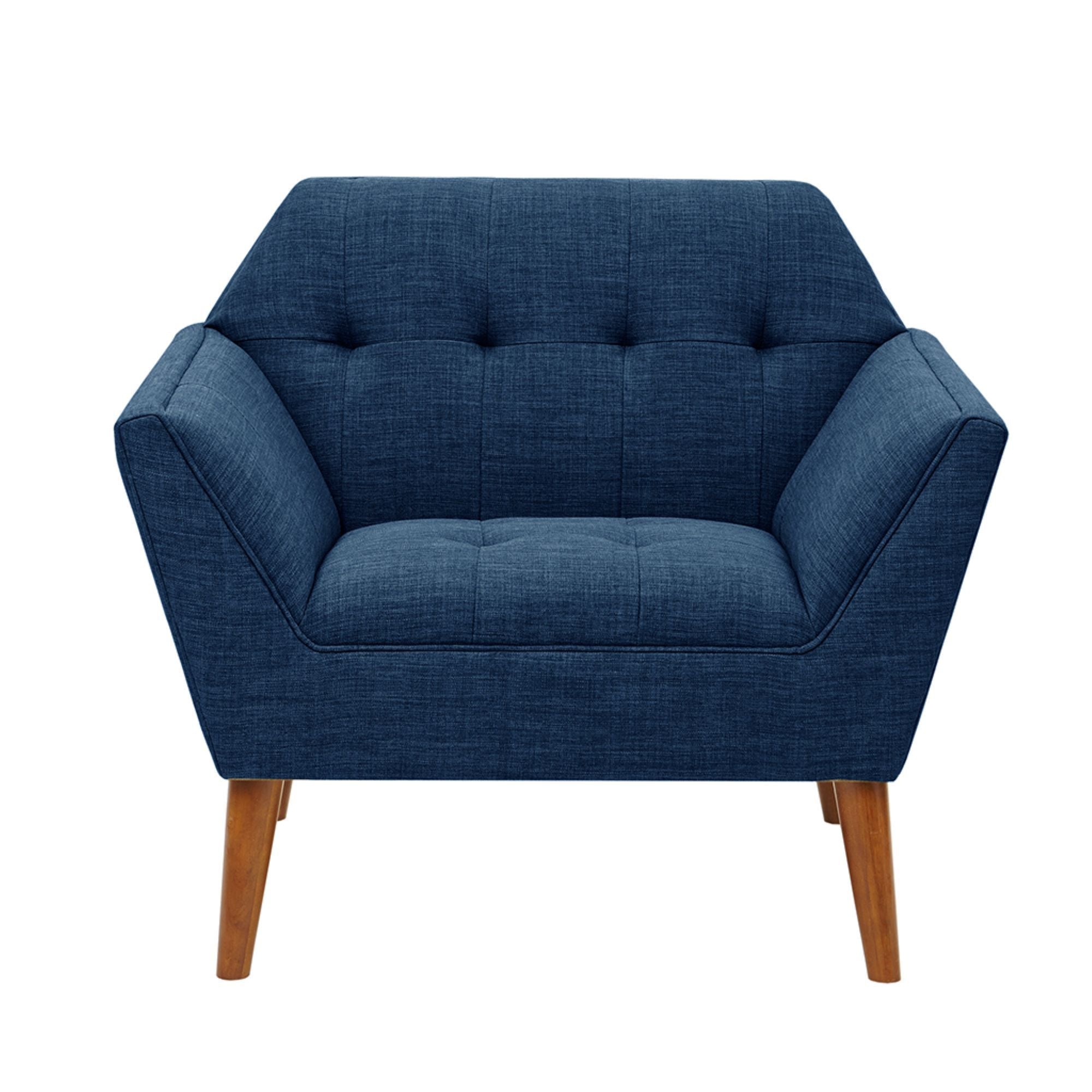 Modern Lounge Chair With Button Tufting