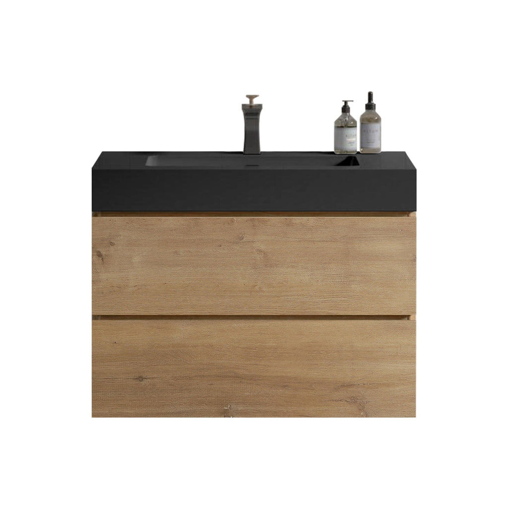 Alice - Bathroom Vanity With Sink, Large Storage, Wall Mounted