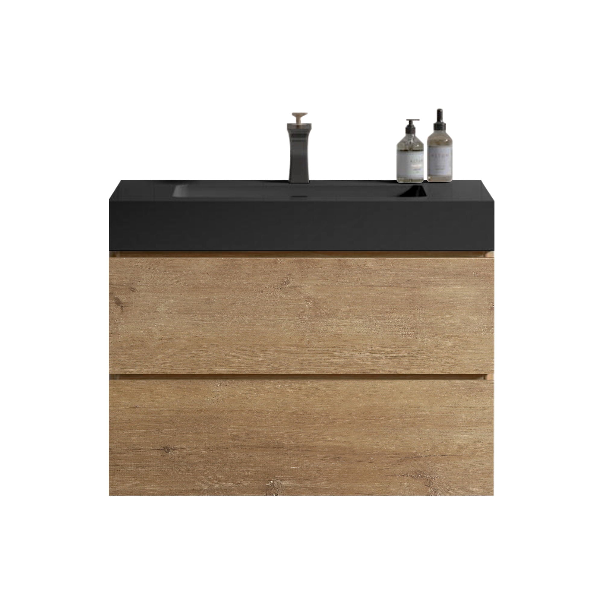 Alice - Bathroom Vanity With Sink, Large Storage, Wall Mounted