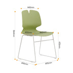 Modern Stacked Office Chairs (Set of 4)