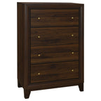 Welsley 4-drawer Chest of Drawers Walnut