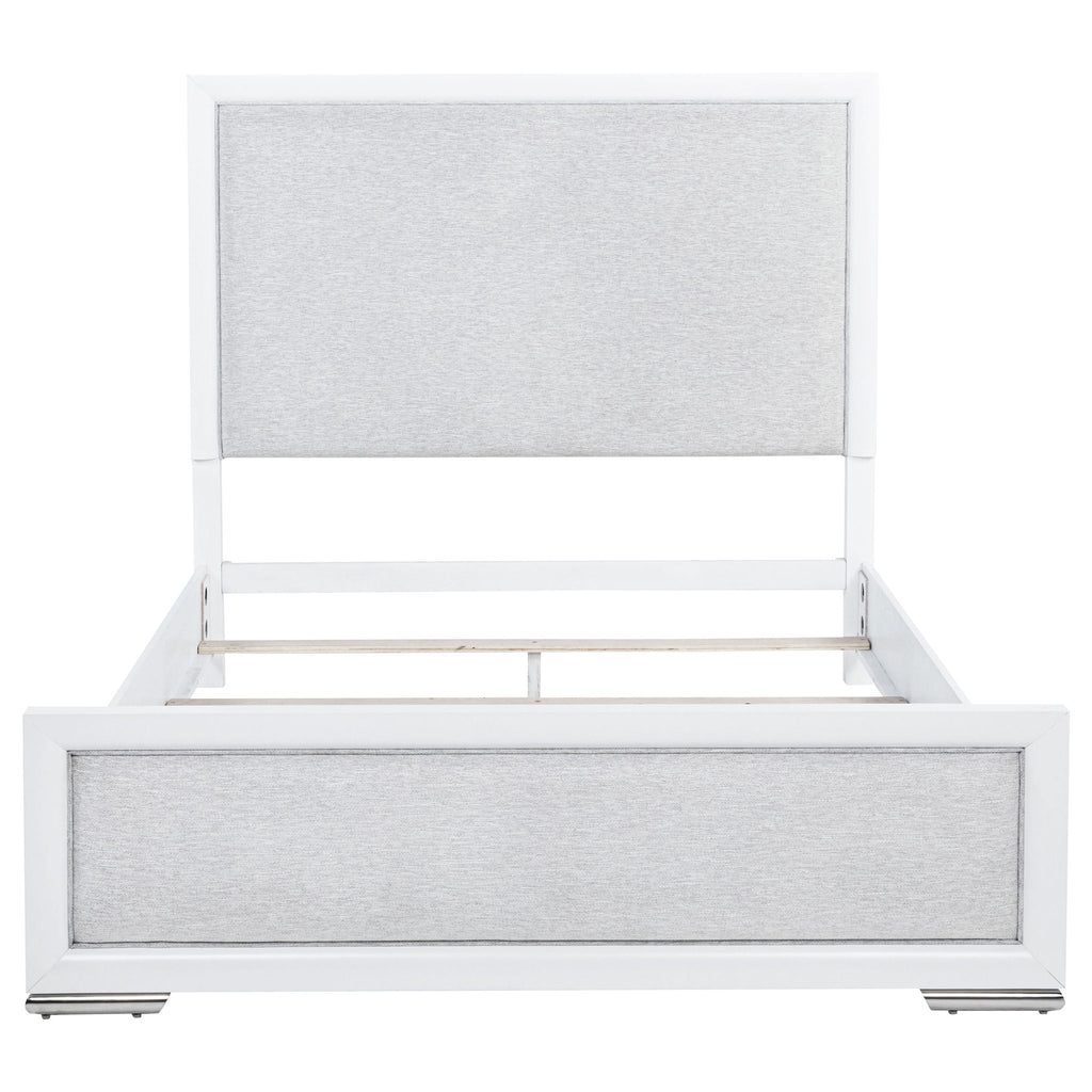 Gracemont 57-inch Queen Panel Bed Grey and White