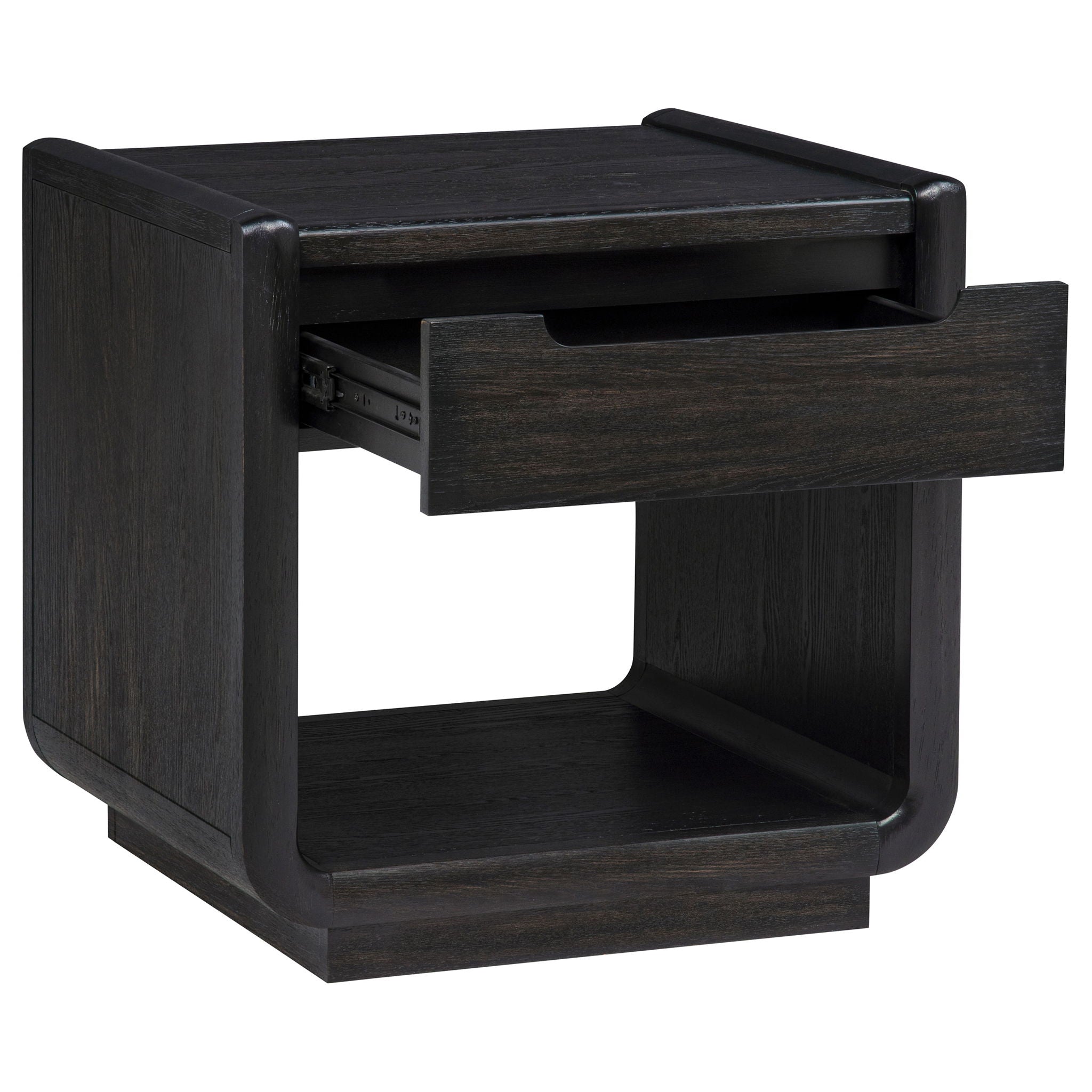 Leandro 3-piece Wood Coffee and End Table Set Burnished Black