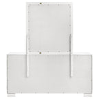 Jessica 6-drawer Dresser with Mirror Snow White
