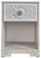 Paxberry - One Drawer Night Stand - Whitewash