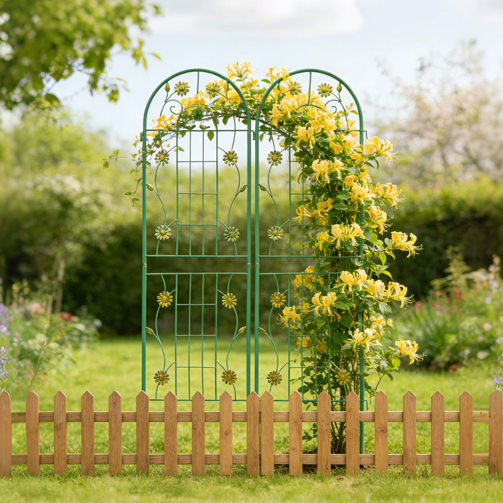 Metal Garden Trellis Rustproof Trellis For Climbing Plant Outdoor Flower Support