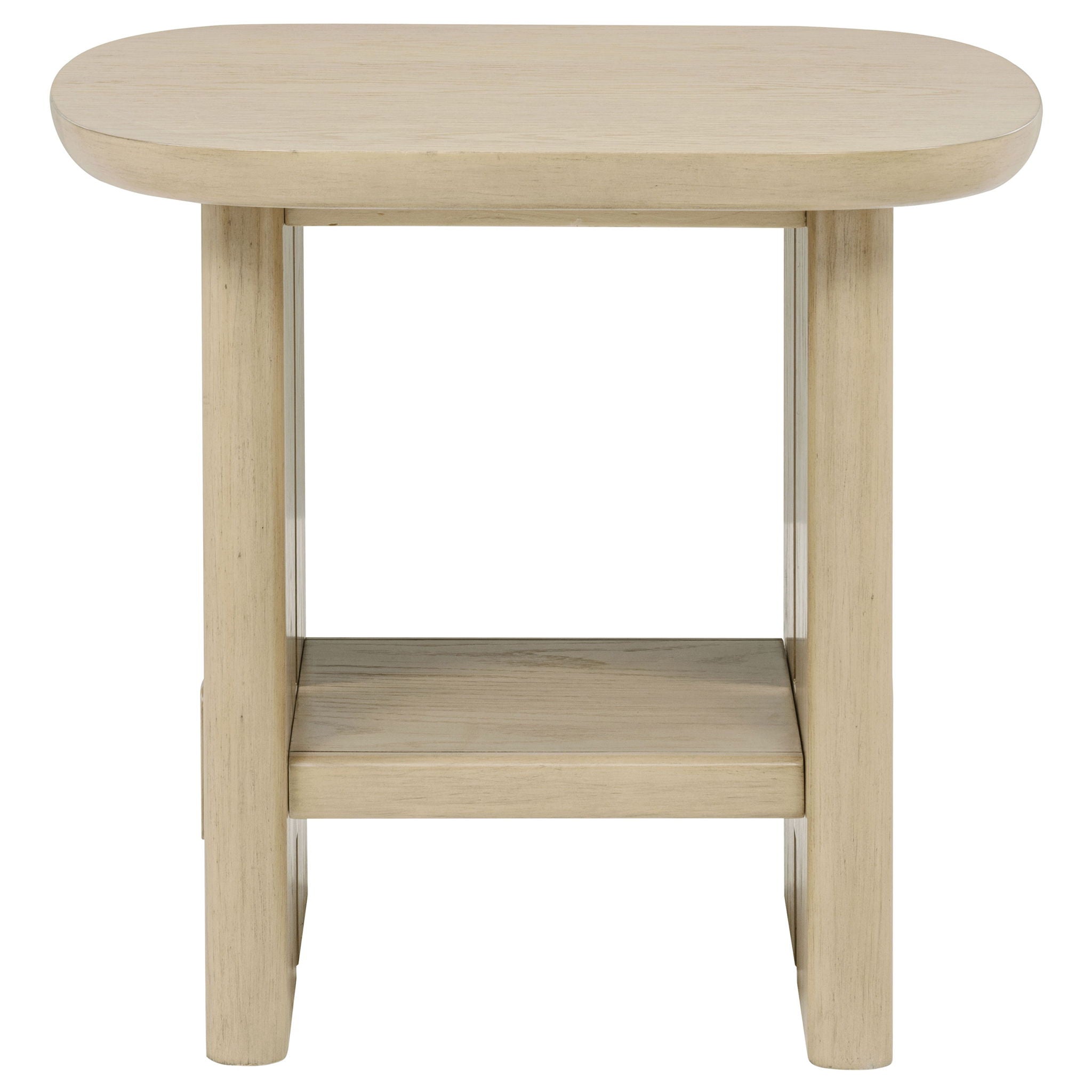 Kailani 2-piece Coastal Coffee and End Table Set Beige Oak