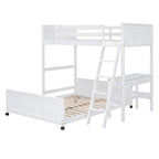 Full Over Full Bunk Bed With Desk