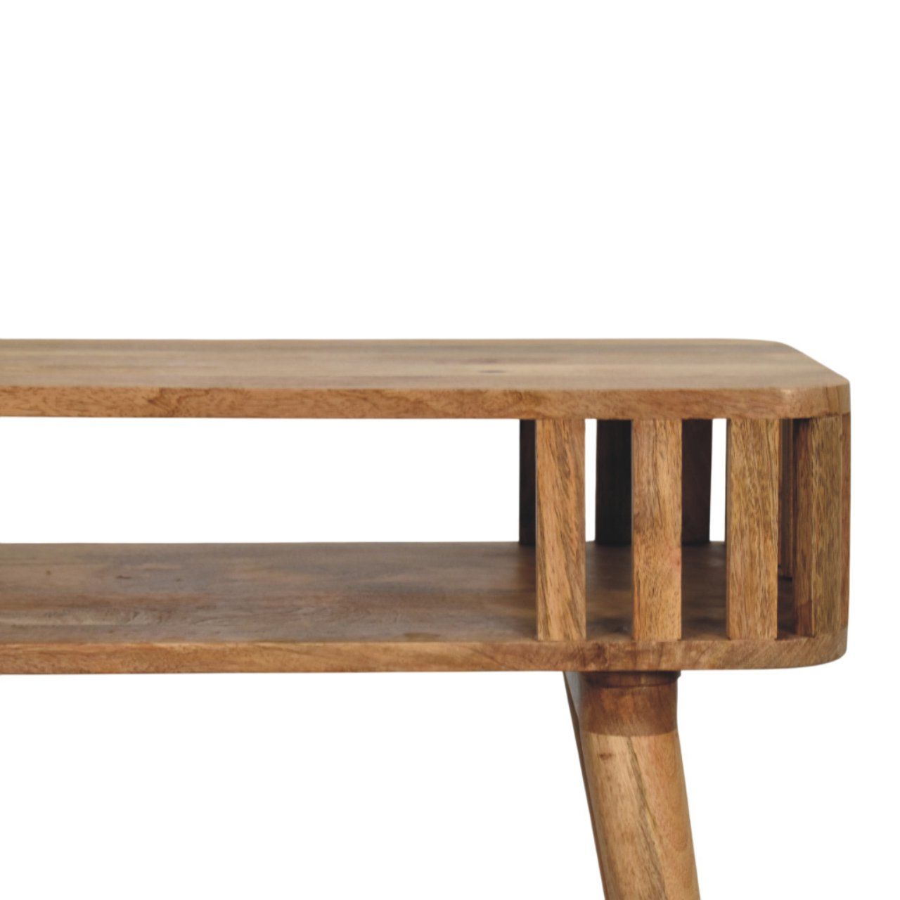Slatted Console - Light Brown
