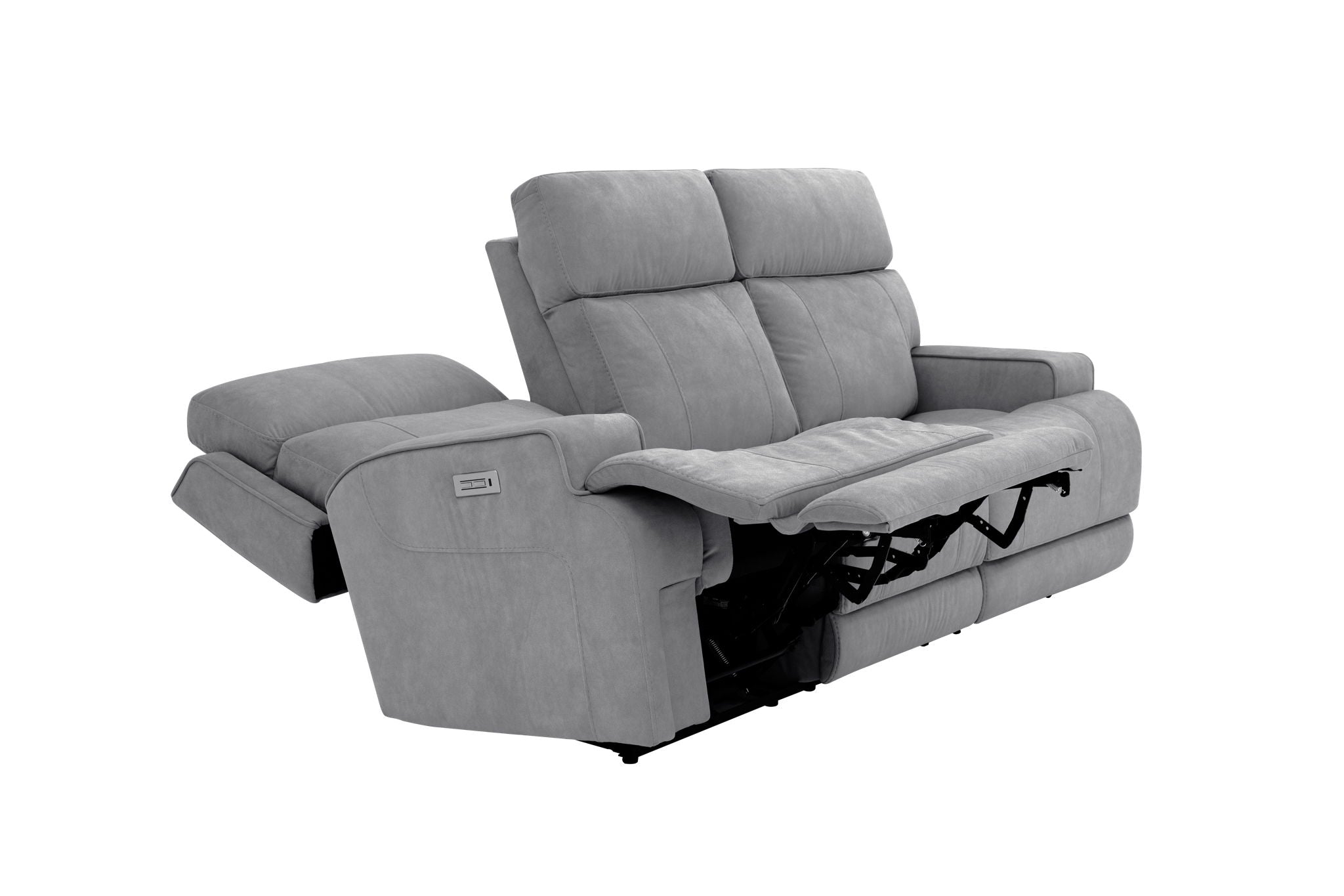 Ashbee - Power Sofa With Power Recline, Power Headrest, Zero Gravity And 3" Footrest Extension