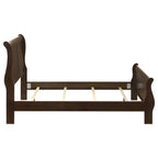 Louis Philippe Wood Full Sleigh Bed Cappuccino