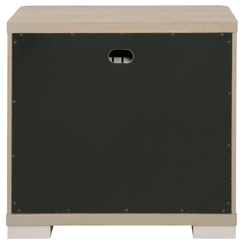 Ladera 2-drawer Nightstand Bedside Table Light Elm