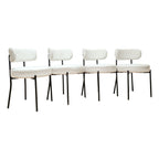 Mid-Century Modern Dining Chair With Curved Backrest