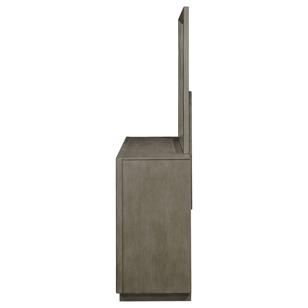 Durango 8-drawer Dresser and Mirror Taupe Oak