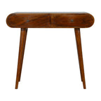 Solid Wood Curved Edge Console Table