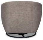 Upshur - Swivel Glider Accent Chair - Taupe