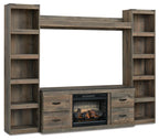 Trinell - 4-Piece Entertainment Center With 60" TV Stand