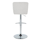 Henry - Contemporary Adjustable Barstool With Swivel & Rounded T Footrest (Set of 2)