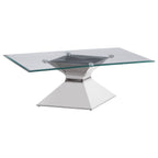 Jenny 3-piece Rectangular Coffee and End Table Set Chrome
