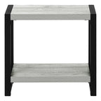 Accent Side Table, Narrow, Small, 2 Tier, Contemporary And Modern