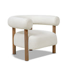 Fuji - Barrel Accent Arm Chair - Ivory White