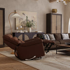Oslo Antelope - Swivel Glider Recliner With Manual Footrest