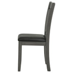 Lavon Wood Dining Side Chair Black and  Medium Grey (Set of 2)