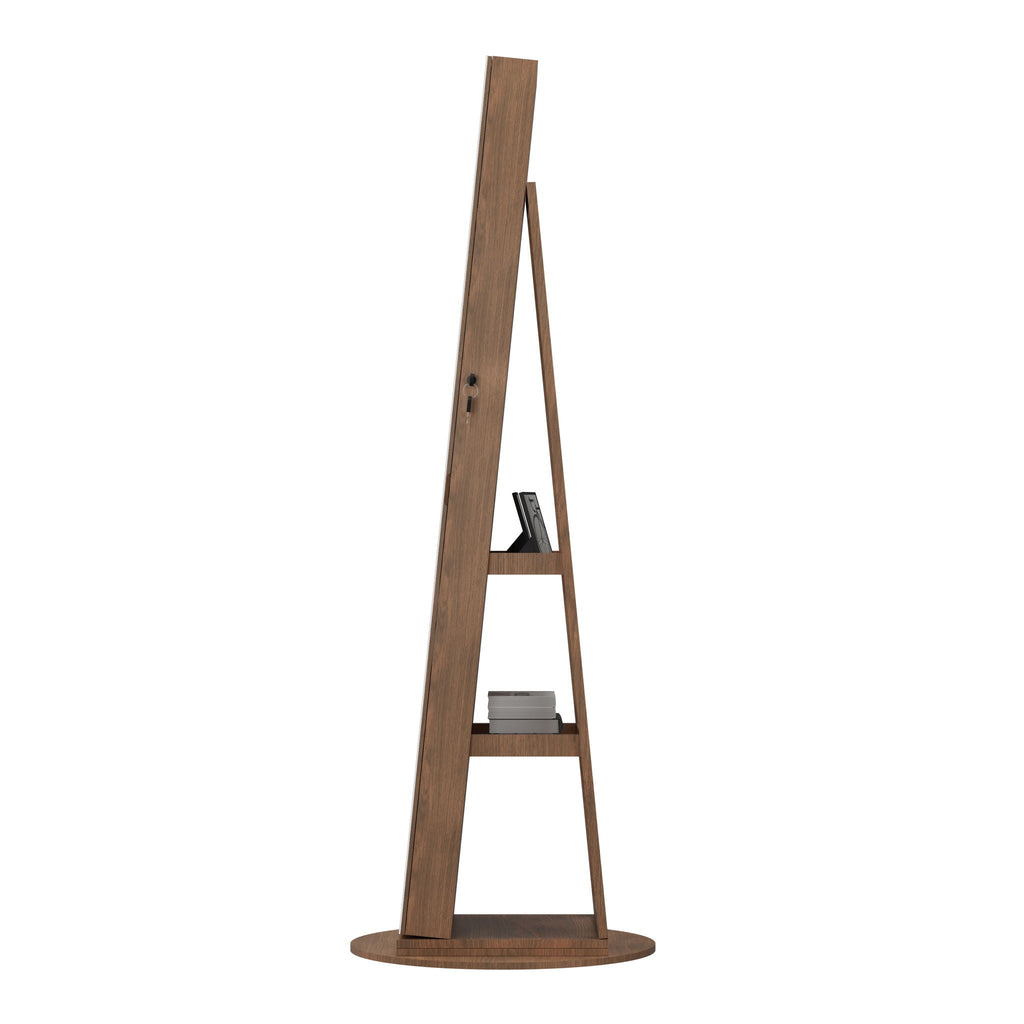 Swivel Jewelry Cabinet With Full Length Mirror