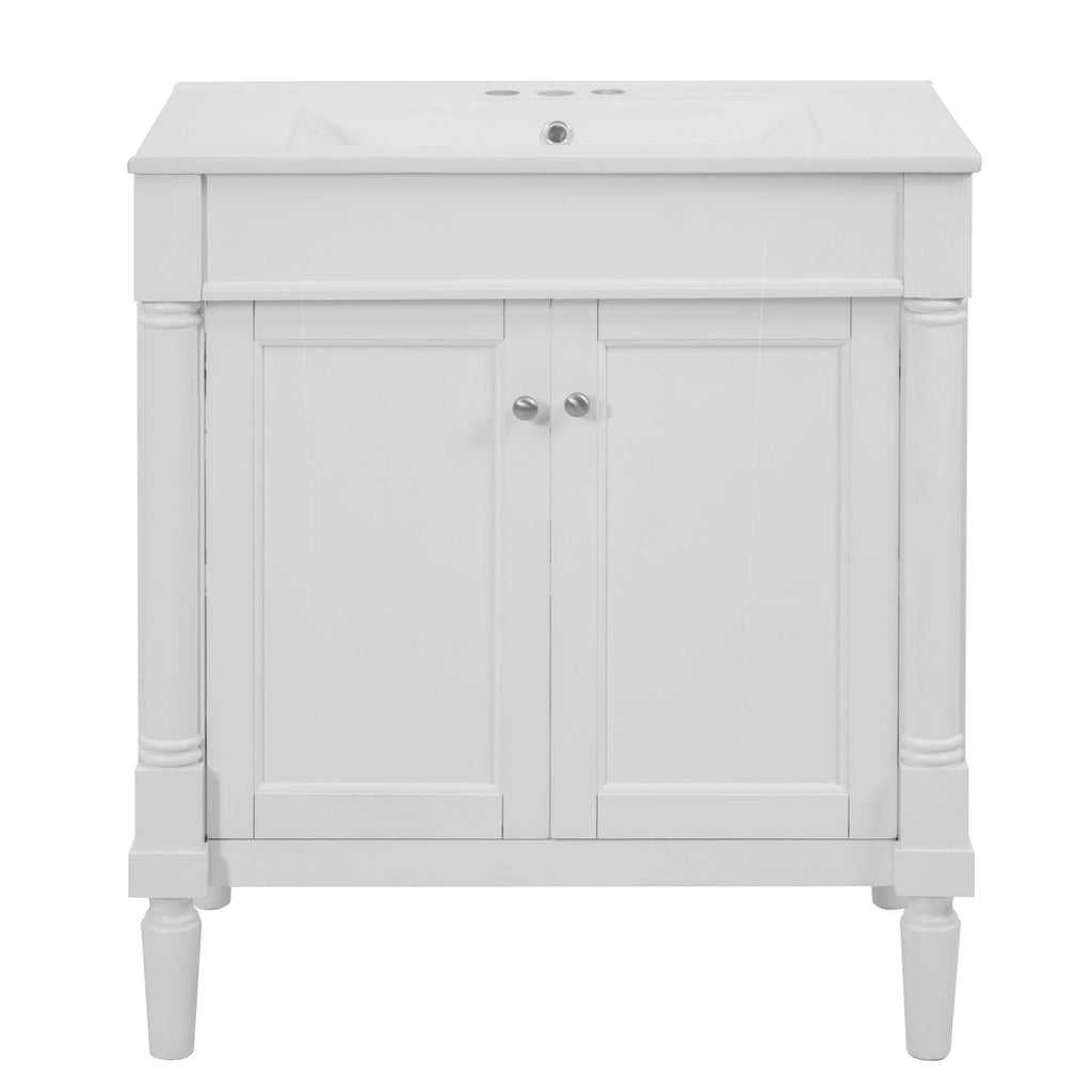 Bathroom Vanity Cabinet With Sink, Soft Close Doors, Storage Cabinet