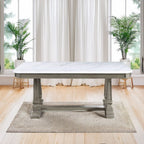 Zumala - Dining Table - Marble Top & Weathered Oak