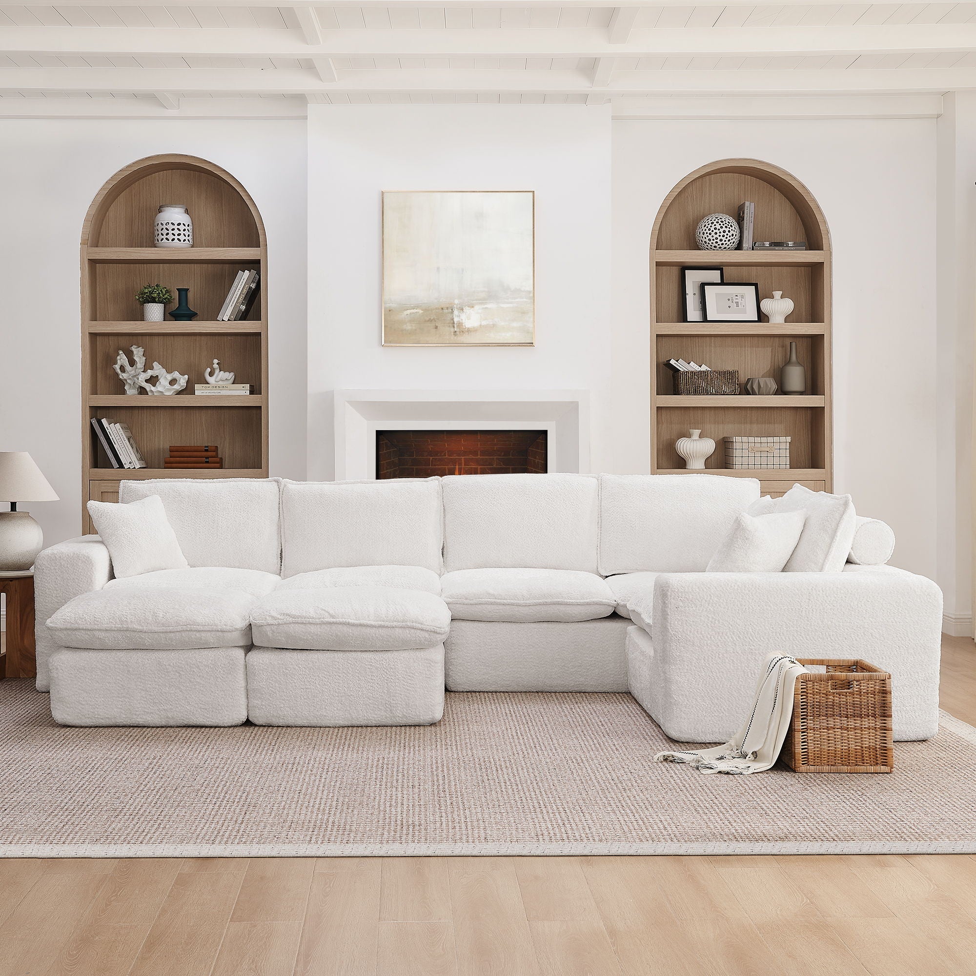 Sectional Sofa With Moveable Ottoman