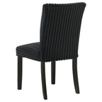 Dermott Upholstered Parson Dining Side Chair Black (Set of 2)