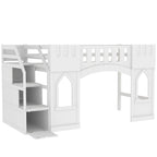 Loft Bed With Storage Staircase And Windows