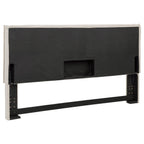 Izzy Upholstered King Panel Headboard Sand